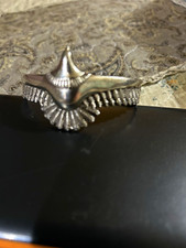 Sterling Silver 925 Open Cuff Bracelet, Signed, Sizable, No Stone
