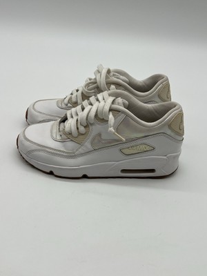 Nike Air Max 90 SE Mid Size 6.5Y Women s Sz 8.5 White Leather Casual Sneakers