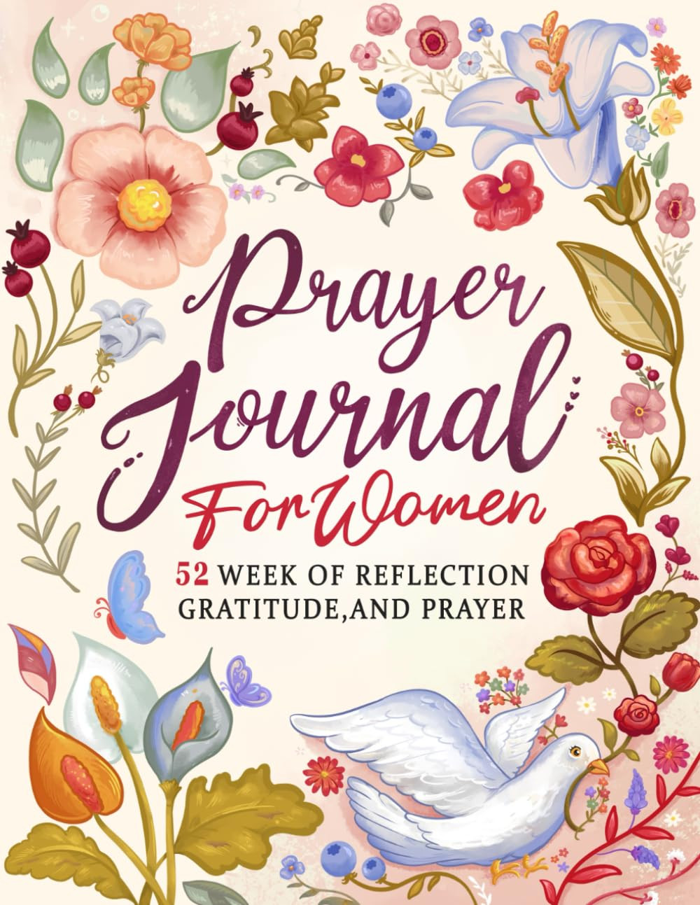 Prayer Journal for Women: 52 Weekly Gratitude Notebook with Scriptures and Guide