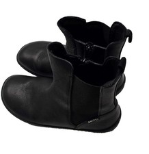 Barfußschue Damen Lederstiefel/Chelesia Boots Gr. 40 schwarz