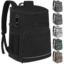 Leakproof Insulated Cooler Backpack for 30 Cans - Perfect for Outdoor Adventures