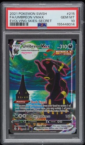 PSA 10 Umbreon Vmax 215/203 Evolving Skies Secret Rare Alternate Art POKEMON