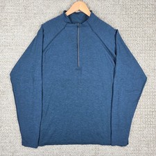Lululemon Metal Vent Tech 12 Zip Pullover Blue Heather Mens Xxl Long Sleeve Lululemon Metal Vent Tech 12 Zip Pullover Blue Heather Mens Xxl Long Sleeve