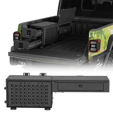 Pickup Wheel Well Steel Lockable Storage Drawer System & Truck Side Tool Box Set