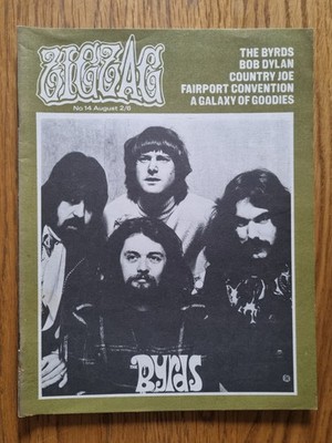 Zigzag Magazine No 14 Aug 1970 Byrds Fairport Country Joe Capt Beefheart