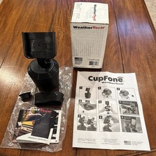 WeatherTech CupFone Universal Mount For Cell Phones Black NEW With Sticky Sleeve