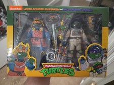 NECA TMNT Samurai Michelangelo & Space Adventure Donatello New Action Figures
