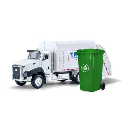 #ad #ad Garbage Truck Toy with Trump Real Sound and Lights Play TruckPull Back amp; G... $16.42