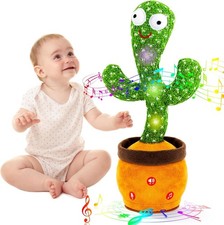 Dancing Talking Cactus Baby Toys, Interactive Toy Repeating Records What You ...