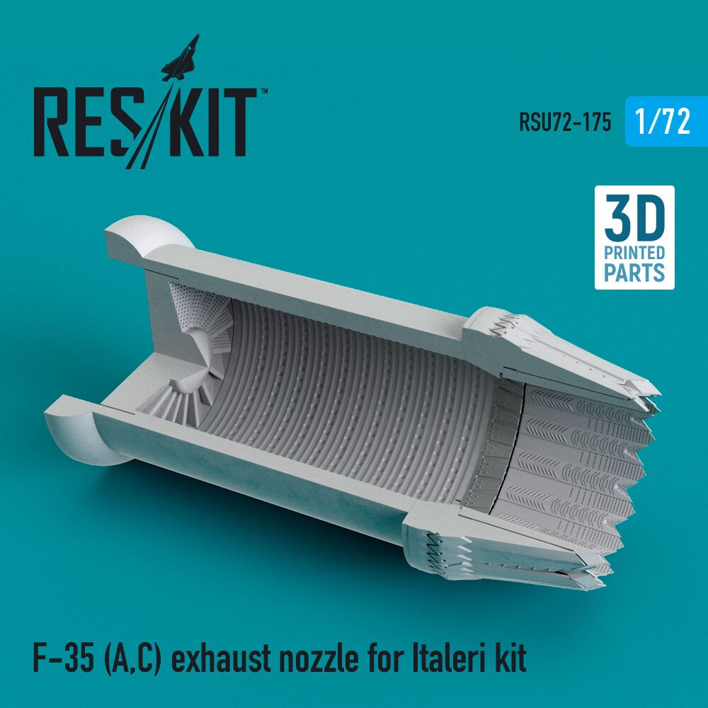 ResKit RSU72-0175 1:72 F-35 (A,C) Lightning II Exhaust Nozzle for Italeri Kit