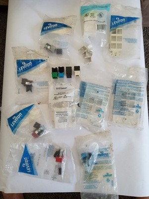 Leviton CAT5e Bundle With Inserts & Faceplates (See Picture)