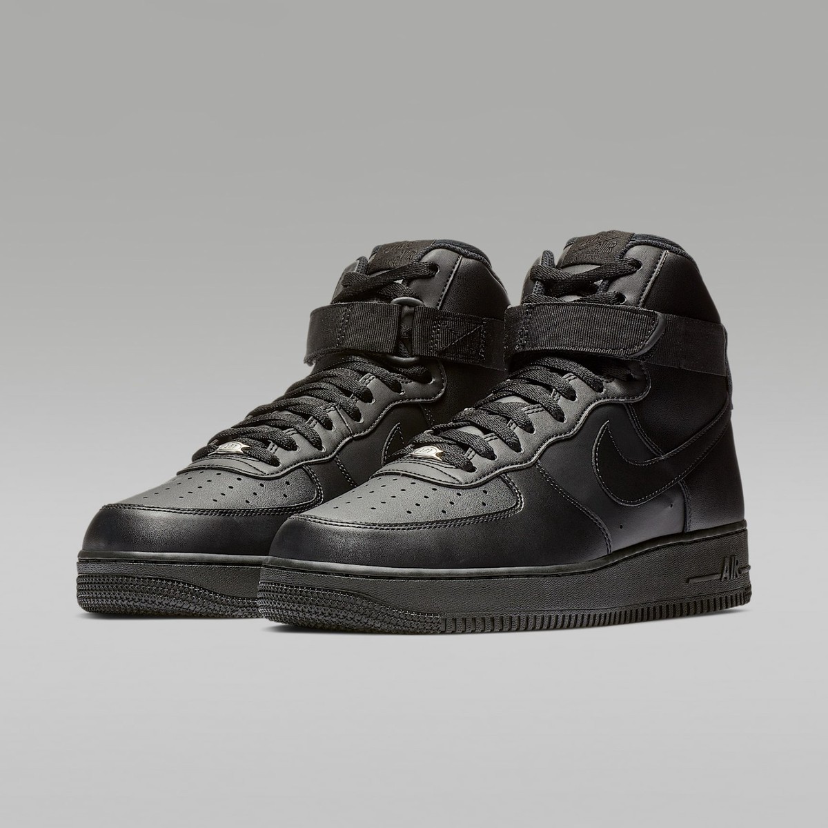 black nike air force 1 high top