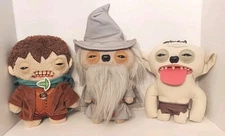 NICE! Fuggler Lord Of The Rings LOTR Set Of 3 Plush: Frodo, Gandalf & Gollum 