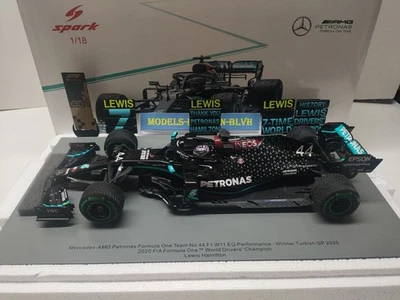 Mercedes W11 Hamilton Turkish GP World Champion 2020 1/18 Spark - Photo 1/4