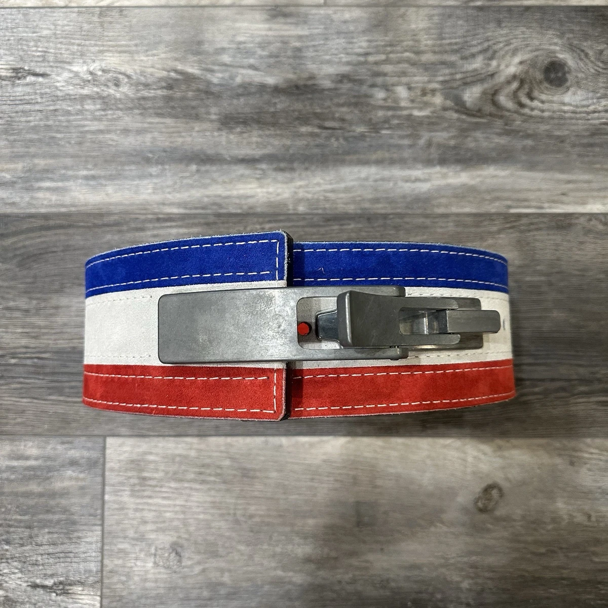 Inzer Forever 13mm Lever Belt – Red, White & Blue – Medium (30–33