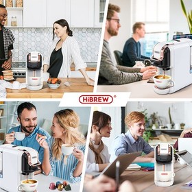 HiBREW 5in1 Multi H2B Coffee Machine for DG NES Small Caps Hot Iced Cappuccino