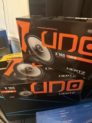 HERTZ X-165 6.5'' 2-Way Coaxial  Car Audio Speakers (Pair) 220W Peak Power, 4 Ohm