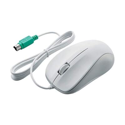 ELECOM Optische Maus PS/2 3 Tasten [Weiß] M-K6P2RWH/RS (Japan Import)NEU
