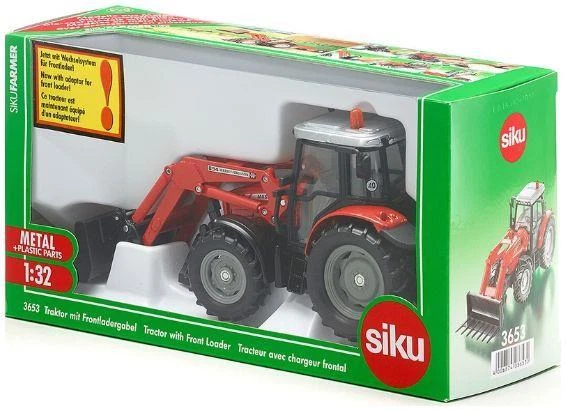 Siku 1:32 Scale Massey Ferguson Tractor w/Front Loader - Image 2 of 2
