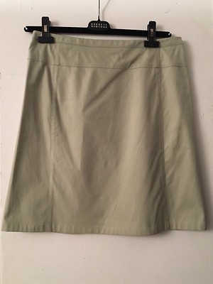NWT Narciso Rodriguez Stretch Thick Cotton Green Pistachio Skirt Above Knee Sz 8