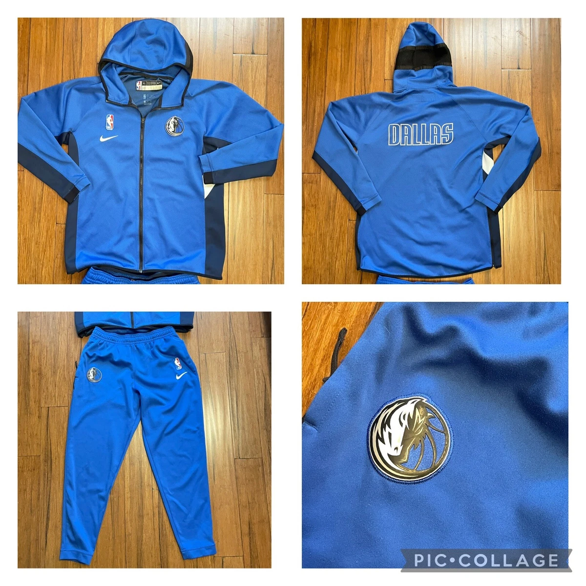 Nike Dallas Mavericks NBA Warm Up Jacket Pants Suit Men's XL Authentic Game  2020