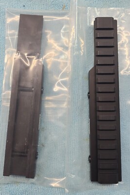 QTY 2  Blackhawk Flat Top Riser Rail #71MT05BK  7'' x 1.25'' x 0.475''