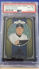 Larry Walker - 2005 Donruss Diamond Kings Framed Black   PSA 8   #20/25