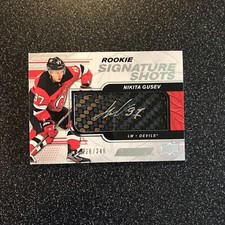 2019-20 UD Engrained Nikita Gusev Rookie Signature Shots Auto RC #226/249