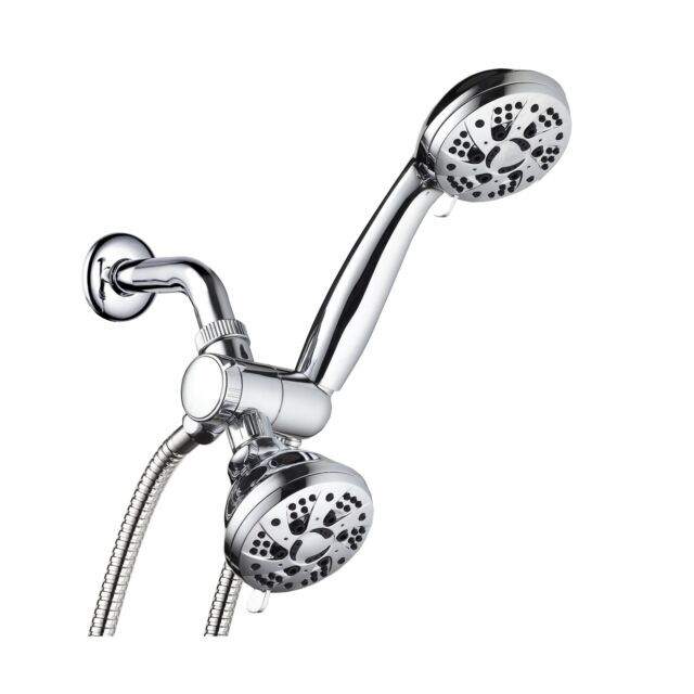 AquaDance Total Chrome High Pressure 3 Way Handheld Shower Head Combo ...