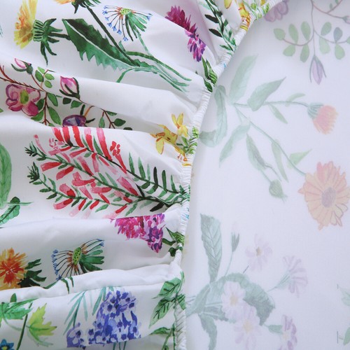 Lightweight Soft & Cozy Breathable Exquisite Flower Printed 4 PCS Bed Sheets Set - Picture 24 of 51