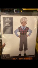 Kids' Old Geezer Costume Grandpa Child Small 4-6