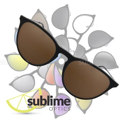 SUBLIME OPTICS POLARIZED Dark Brown Replacement Lenses for Ray Ban Erika RB4171 ~ Bronze