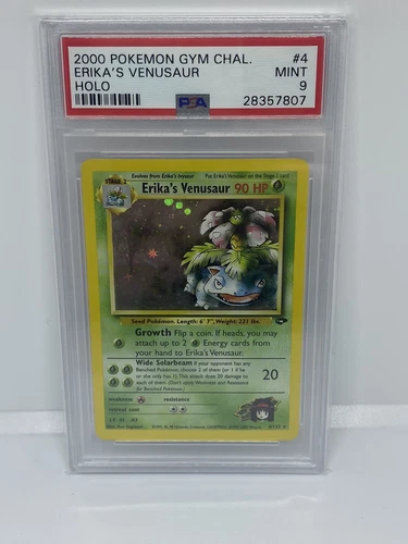 2000 Erika's Venusaur 4/132 Gym Challenge Holo Pokemon Card PSA 9 Mint