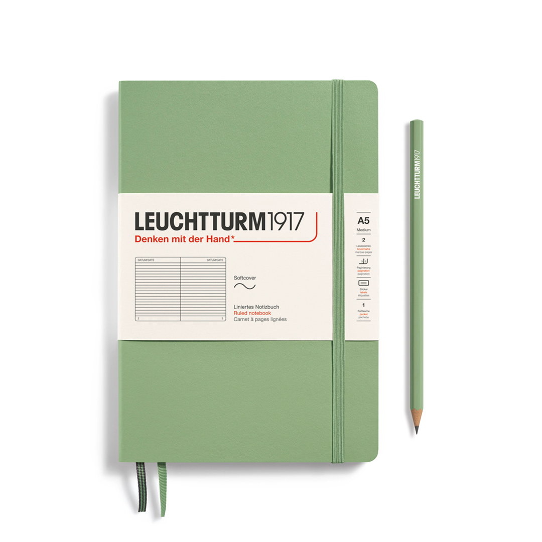 Notebook Medium A5 Soft Righe Sage | Leuchtturm 1917