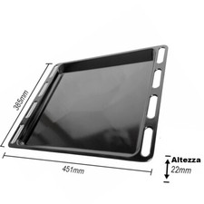 Teglia Smaltata Leccarda Ripiano 450 x 385 x 20 mm Per Forno Cucina Franke