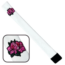 Azalea Hand Embroidered leather Sunfish Golf alignment stick cover