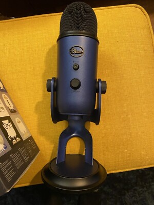Blue Microphone Yeti USB Condenser Mic- Midnight Blue Used With Box ...