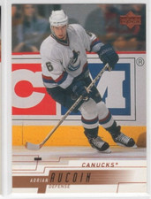 Adrian Aucoin 00-01 Upper Deck Hockey Base Common #398 Vancouver Canucks