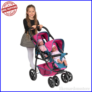 toy twin pushchair