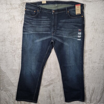NWT Levi's 559 Relaxed Fit Jeans Men's 44x30 Straight Leg Dark Wash Blue Denim