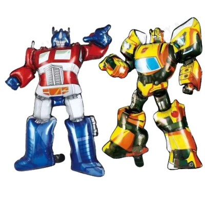 Transformers Foil Balloons - 2-Pack Bumblebee Design For Birthday Parties