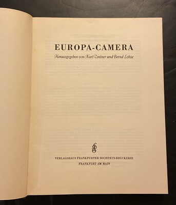 Europa- Camera 写真集　Kurt Zentner Author Europa- Camera 写真集 Kurt Zentner Author Europa- Camera