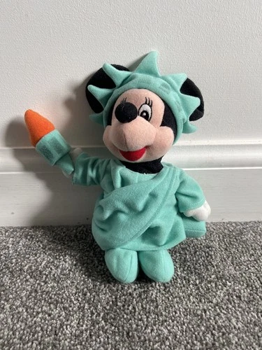 The Disney Store Liberty Minnie Bean Bag Minnie Mouse Statue Of Liberty Plush