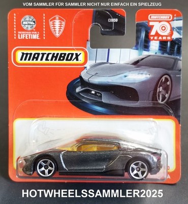 MATCHBOX ''2021 KOENIGSEGG GEMERA'' FARBE GRAU MATCHBOX 70 JAHRE OVP UNGEÖFFNET!