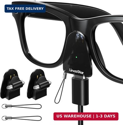 Charging Adapter Compatible with Ray Ban Meta Glasses Gen 1/2 Wayfarer/Skyler/He