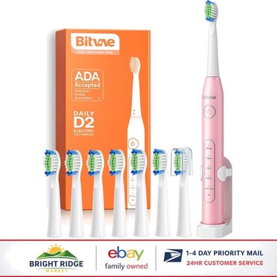 Quartz Pink Rechargeable Toothbrush for Effective Oral Care and Stain Removal
