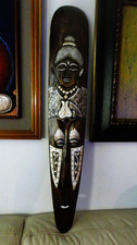 Hand-carved wooden Buddha from Indonesia