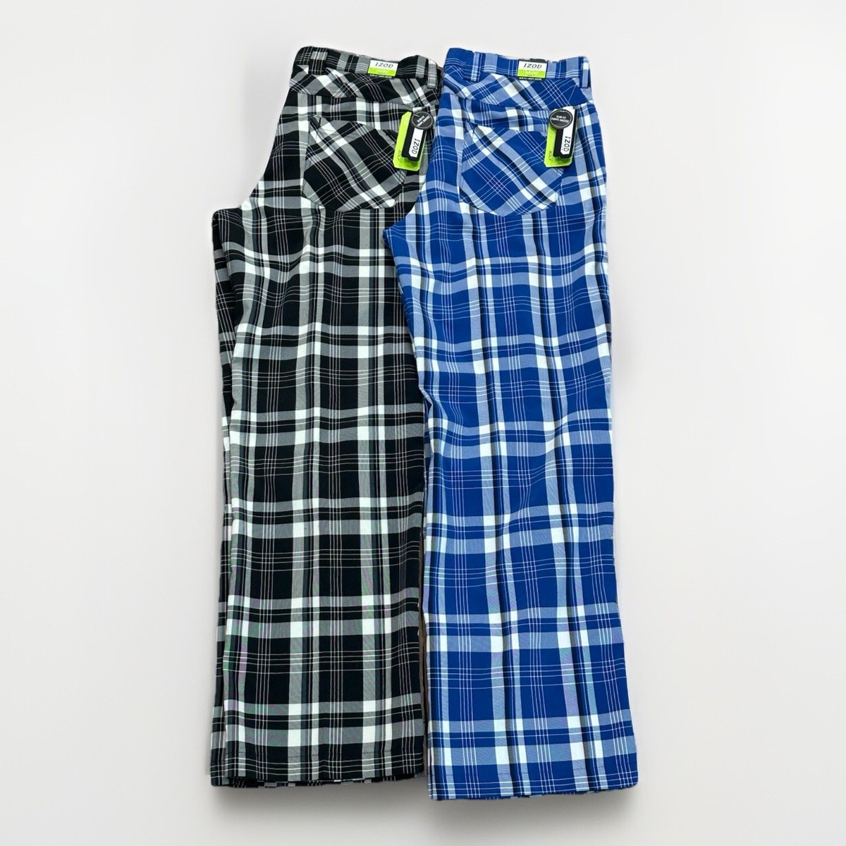 Lot Of NEW IZOD PerformX Golf Pants Men 34x30 Plaid UPF50 Performance NWT  $120
