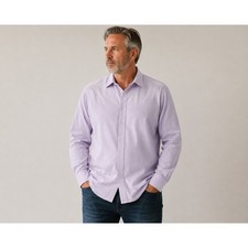 Brooks Brothers Madison Non-Iron Supima Cotton Shirt 17-34 Lavender Purple Mens