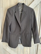 Amherst Collection Boys Black Single-Breasted Suit Jacket 18 Prep Formal